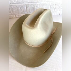 RESISTOL Rancher Beaver Sixty-Five Western Cowboy Hat 6 7/8 Oval Hand Creased